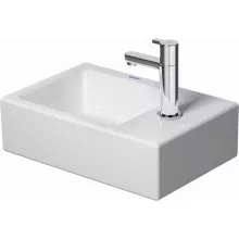   Duravit Vero Air Jobbos kézmosó WonderGliss bevonattal 38x25 cm, bútorral aláépíthető, alpin fehér 07243800001