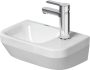 Duravit No.1 kézmosó túlfolyó nélkül 360x220 mm, jobb oldali csaplyukka, magasfényű fehér 07453600412