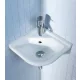 Duravit Starck 3 WonderGliss sarok kézmosó 31x31 cm, fehér 07524400001