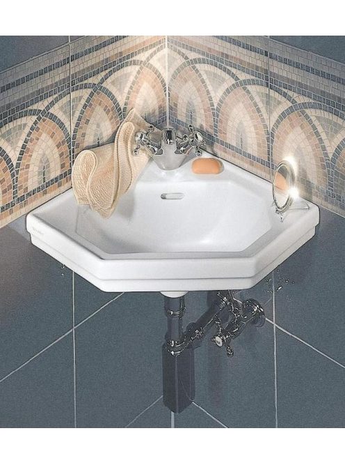 Duravit 1930 Series sarok kézmosó 42,5x42,5 cm, WonderGliss bevonattal 07934200001