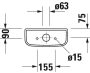 Duravit D-Code monoblokk öblítőtartály 092700, oldalsó vízbekötésű