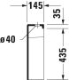 Duravit Starck 2 monoblokk WC tartály oldalsó bekötéssel 09330005