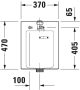 Duravit Starck 2 monoblokk WC tartály oldalsó bekötéssel 09330005