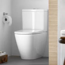   Duravit D-Neo Rimless monoblokk WC-csésze, rögzítőkészlettel, fehér 2002090000
