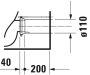 Duravit D-Neo Rimless monoblokk WC-csésze, rögzítőkészlettel, fehér 2002090000