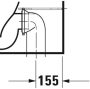 Duravit D-Neo Rimless monoblokk WC-csésze, rögzítőkészlettel, fehér 2002090000