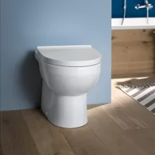   Duravit No.1 DuraStyle Basic mélyöblítésű falhoz rögzíthető álló WC, magasfényű fehér 20090900002