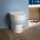 Duravit No.1 DuraStyle Basic Rimless falhoz rögzíthető álló WC, HygieneGlaze, magasfényű fehér 20090920002