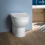 Duravit No.1 DuraStyle Basic Rimless falhoz rögzíthető álló WC, HygieneGlaze, magasfényű fehér 20090920002