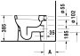 Duravit D-Code álló, lapos öblítésű WC csésze 21090900002