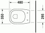 Duravit D-Code álló, lapos öblítésű WC csésze 21090900002
