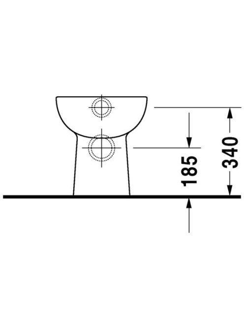 Duravit D-Code falra tolható álló WC csésze 211509