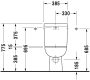 Duravit D-Code falra tolható monoblokk WC csésze 21180900002