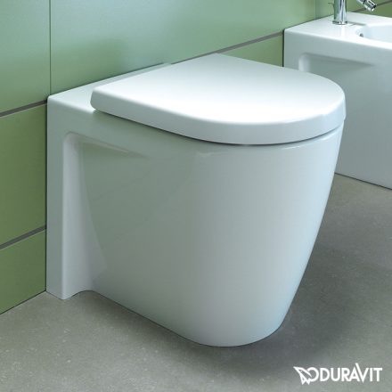 Duravit Starck 2 falra tolható vario kifolyású kerámia WC csésze 36x57 cm, ülőke nélkül 2128090000