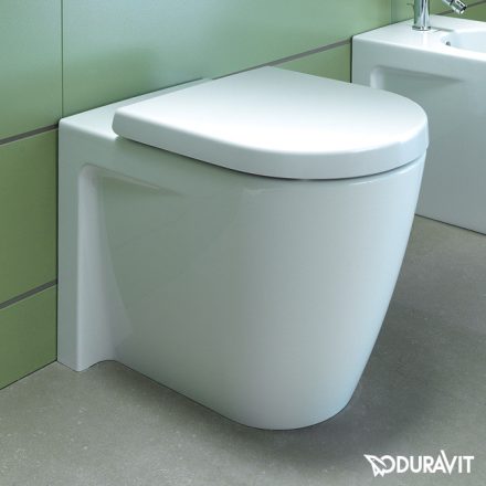 Duravit Starck 2 falra tolható vario kifolyású kerámia WC csésze 37x57 cm, ülőke nélkül 2128090000