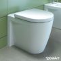 Duravit Starck 2 falra tolható vario kifolyású kerámia WC csésze 37x57 cm, ülőke nélkül 2128090000