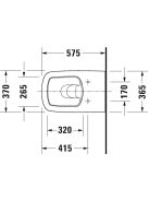 Duravit DuraStyle álló WC csésze 2150090000