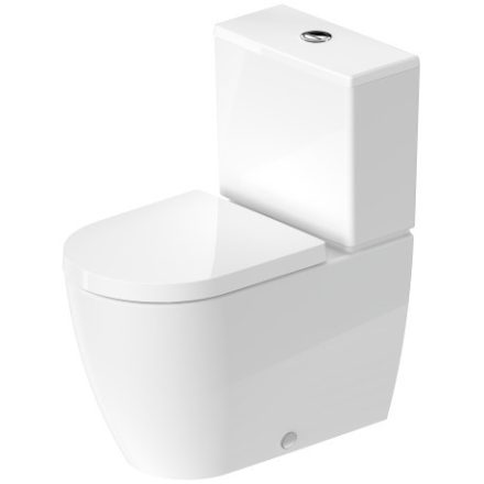 Duravit ME by Starck öblítőperemes monoblokk WC csésze 36x65 cm, WonderGliss bevonattal 21700900001