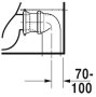 Duravit ME by Starck öblítőperemes monoblokk WC csésze 37x65 cm, WonderGliss bevonattal 21700900001