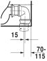 Duravit ME by Starck öblítőperemes monoblokk WC csésze 37x65 cm, WonderGliss bevonattal 21700900001