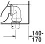 Duravit ME by Starck öblítőperemes monoblokk WC csésze 37x65 cm, WonderGliss bevonattal 21700900001