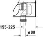 Duravit ME by Starck öblítőperemes monoblokk WC csésze 37x65 cm, WonderGliss bevonattal 21700900001