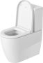 Duravit ME by Starck öblítőperemes monoblokk WC csésze 37x65 cm, WonderGliss bevonattal 21700900001