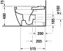 Duravit ME by Starck öblítőperemes monoblokk WC csésze 37x65 cm tartály nélkül 2170090000