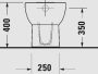 Duravit No.1 mélyöblítésű álló WC csésze 370x560 alsó kifolyással, magasfényű fehér 21840100002