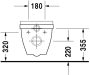 Duravit Starck 3 mélyöblítésű, kompakt fali WC csésze 2202090000