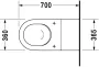 Duravit Starck 3 akadálymentes fali WC csésze 36,5x70 mélyöblítésű 2203090000