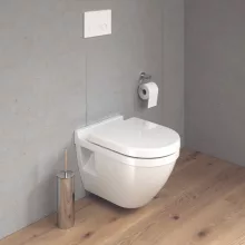   Duravit Starck 3 Fali kerámia WC csésze, rögzítési távolsággal 230 mm, magasfényű fehér 2206090000