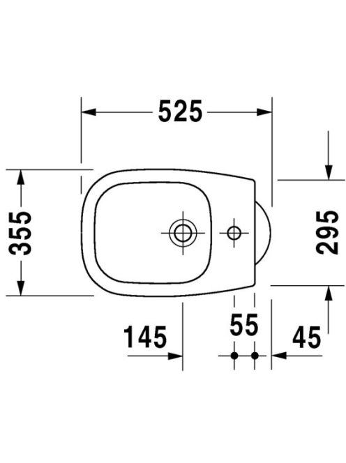 Duravit D-Code álló bidé 22371000002