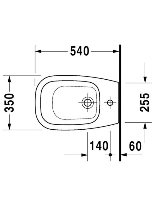 Duravit D-Code álló bidé 22381000002
