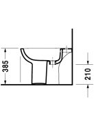 Duravit D-Code álló bidé 22381000002