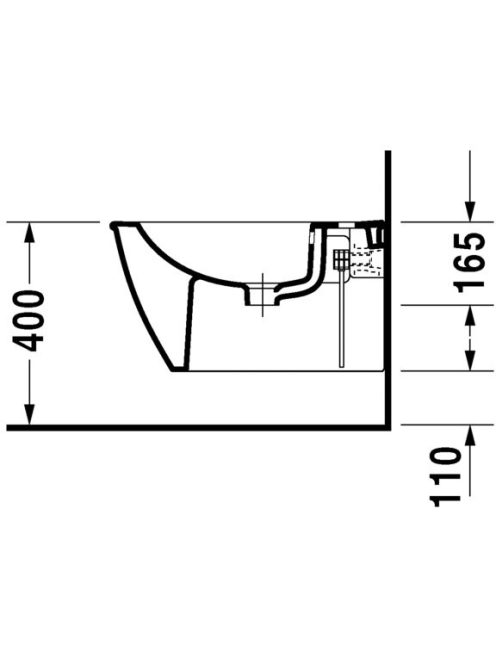 Duravit Darling New fali bidé 2249150000