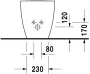 Duravit Happy D.2 álló bidé 36,5x57 WonderGliss bevonattal 22671000001