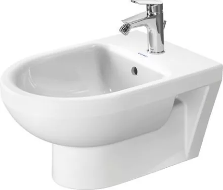 Duravit No.1 DuraStyle Basic fali bidé túlfolyóval 370x540 mm, magasfényű fehér 22791500002