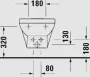 Duravit No.1 DuraStyle Basic fali bidé túlfolyóval 370x540 mm, magasfényű fehér 22791500002