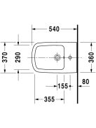 Duravit DuraStyle fali bidé 2282150000