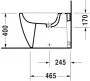 Duravit ME by Starck álló bidé 60x37 cm, WonderGliss bevonattal 22891000001