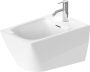 Duravit Viu Falra függesztett kerámia bidé csaplyukkal és túlfolyóval 37x57 cm, fehér alpin 2292150000