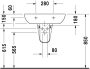 Duravit D-Code mosdó 65x50 231065