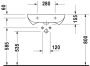 Duravit D-Code akadálymentes mosdó túlfolyó nélkül 60x55,5 23136000002