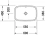 Duravit Happy D.2 ráültethető mosdó 60x40 2314600000