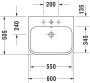 Duravit Happy D.2 aláépíthető mázas mosdó 60x50,5 2318600000