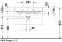 Duravit Happy D.2 aláépíthető mázas mosdó 80x50,5 2318800000
