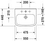 Duravit DuraStyle WonderGliss mosdó 55x44 23195500001