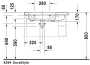 Duravit DuraStyle bútorral aláépíthető aszimmetrikus balos mosdó 80x48 2325800000