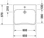 Duravit DuraStyle akadálymentes mosdó 65x57 2329650000